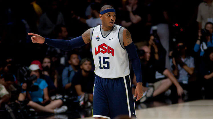 carmelo anthony usa jersey 2012